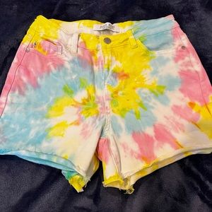 Judy Blue Tie Dye jean shorts size small